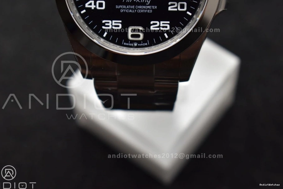 VSF 904L Air-King 509 Dial Edition Black SS VS SmoothTexture Bracelet 1:1 Best on Steel 126900 0312